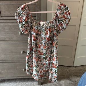 RARE Doen Jane Liberty of London Floral Puff Sleeve Women's Dress